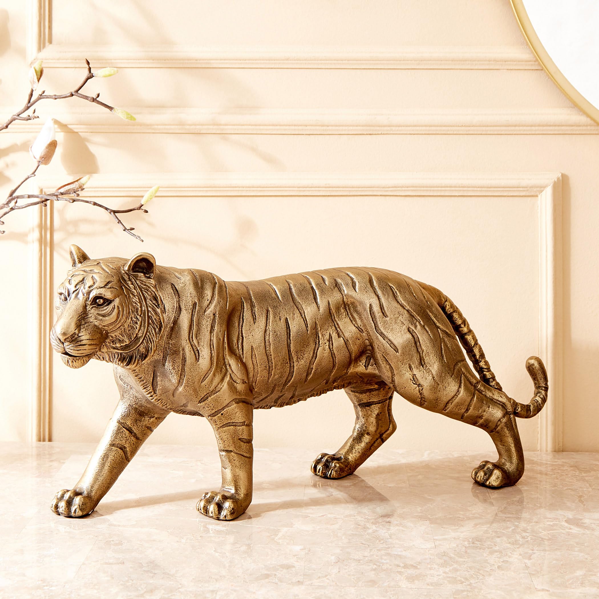 Home Centre Eternity Vivere Metal Tiger Figurine : Amazon.in: Home